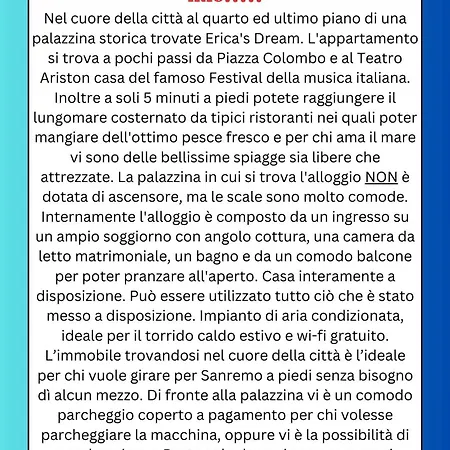 Erica's Dream Appartamento Sanremo